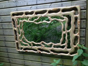 Extra large fretwork mirror by Andy Crabb Designs